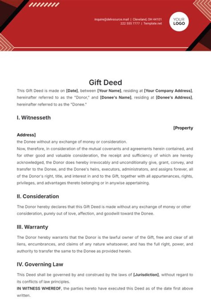 Can a property be sold after gift deed?