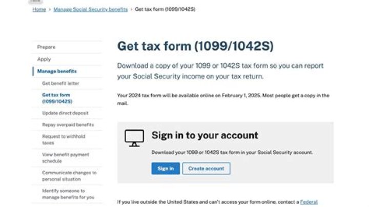 How do I get a replacement SSA-1099 for a deceased person?