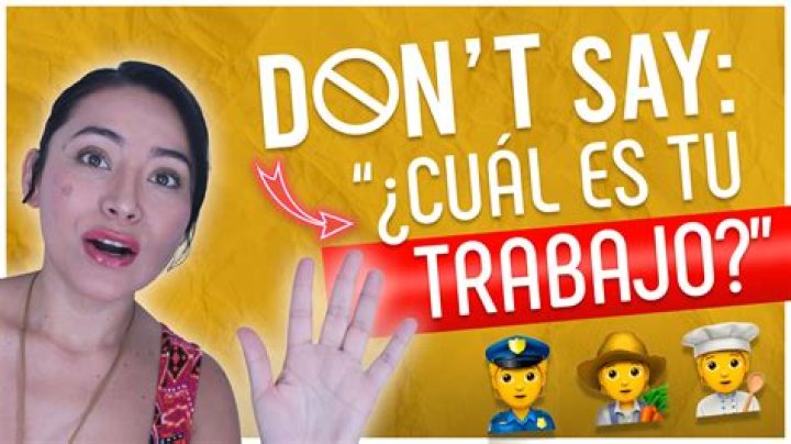 How do you ask someone what they do for work in Spanish?
