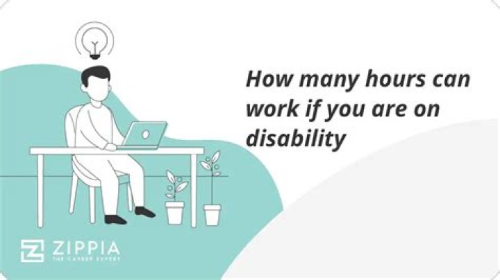 How many hours a month can you work on disability?
