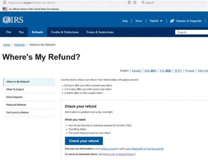 Is there a way to check the status of my refund?