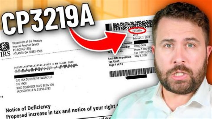 What is a CP3219A from the IRS?