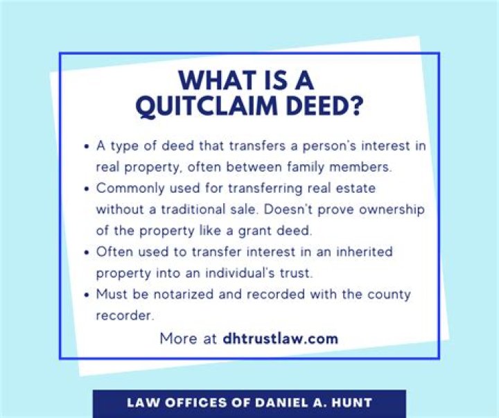What is a quit claim deed deed?