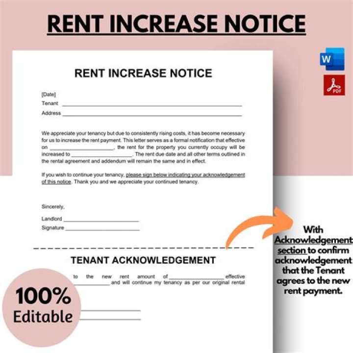 What is an acceptable rent increase?