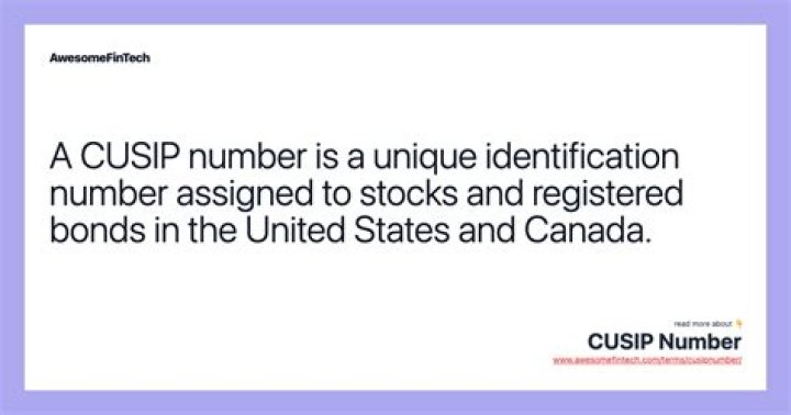 What is the CUSIP number on a stock certificate?