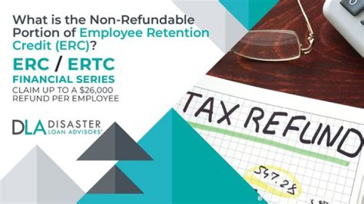 What is the non refundable portion of employee retention credit?