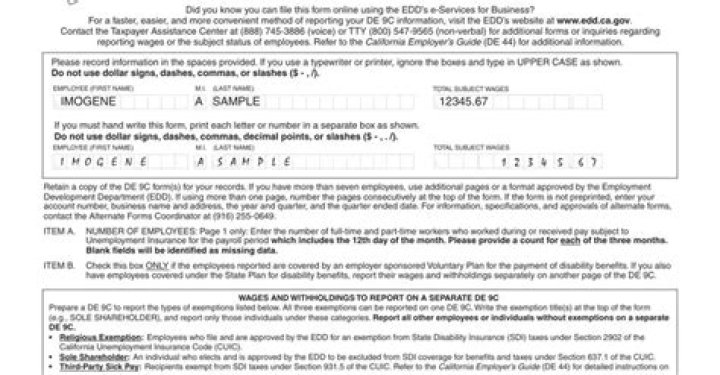 Where do I file DE9 and DE9C?